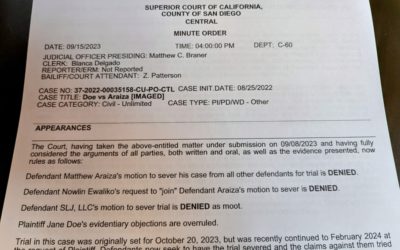 Judge Braner Denies Matt Araiza’s Request for a Separate Trial Next Month