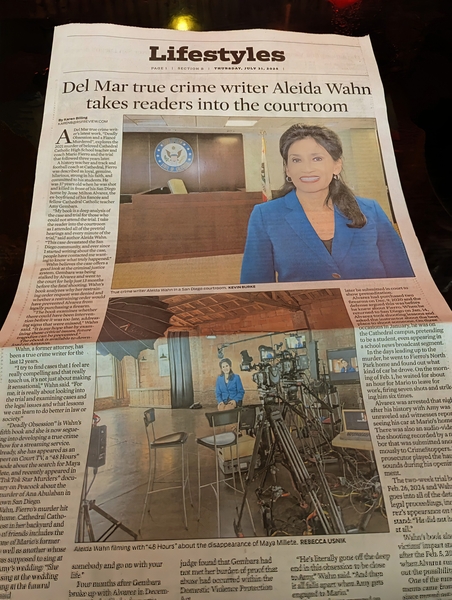 Aleida K. Wahn’s book DEADLY OBSESSION & A FIANCÉ MURDERED: The Jesse Alvarez Trial